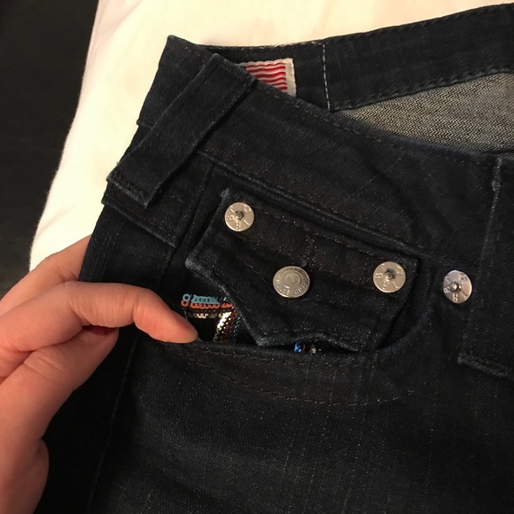 Colourful sequin true religion jeans - Picture 6 of 8